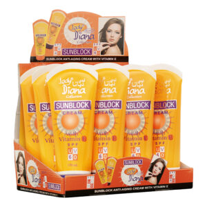 Lady Diana Anti-Aging Sunblock Cream SPF UV 60 with Vitamin E 170Ml - Image 1