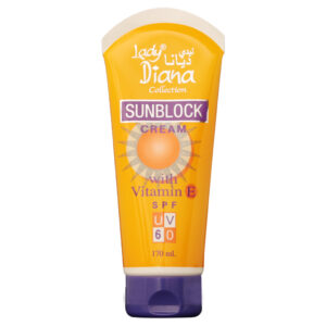 Lady Diana Anti-Aging Sunblock Cream SPF UV 60 with Vitamin E 170Ml - Image 2