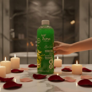 Lady Diana Aloe Vera Exfoliating Shower Scrub 1000ml - Image 2